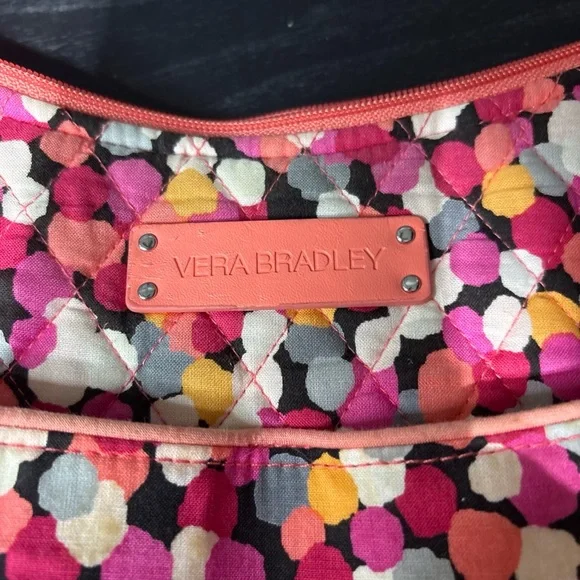 Vera Bradley Pixie Confetti Carry All Crossbody Hipster Purse Lightly Used - Picture 16 of 16